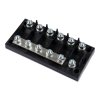 Six-way fuse holder for Mega-fuse with busbar (250A)